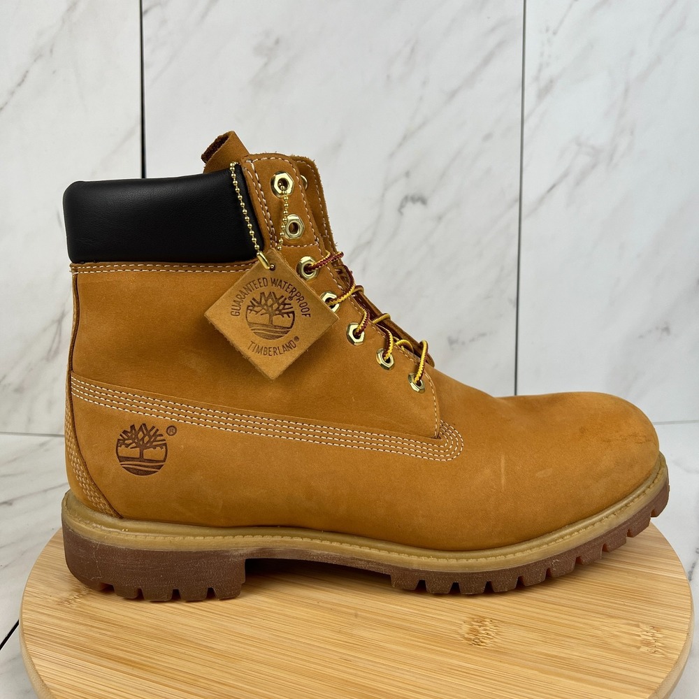 Timberland Premium 6-Inch Mens Size 12 W Nubuck Waterproof Boots 10061